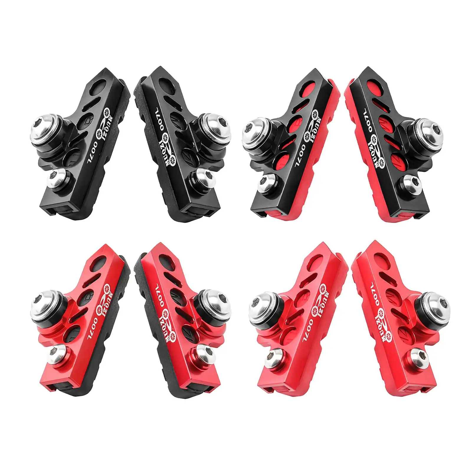 2 Pieces Durable Brake Blocks Shoes Drawer Type Bicycle Brake Pads Anti-Skid MTB BMX Bikes Replacement for Mountain Road Bike