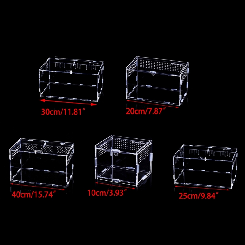 Title 6, Reptiles Feeding Box Anti-Escape Cases Acrylic ...