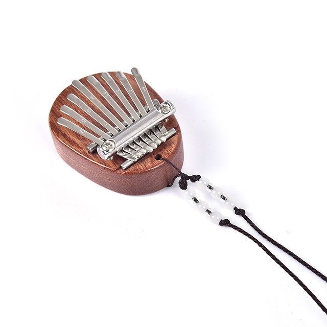 Kalimba 8 Tasti Per Bambini E Adulti - 2 Pezzi Con Cordino, Strumento Musicale Legno E Metallo - Foto 11