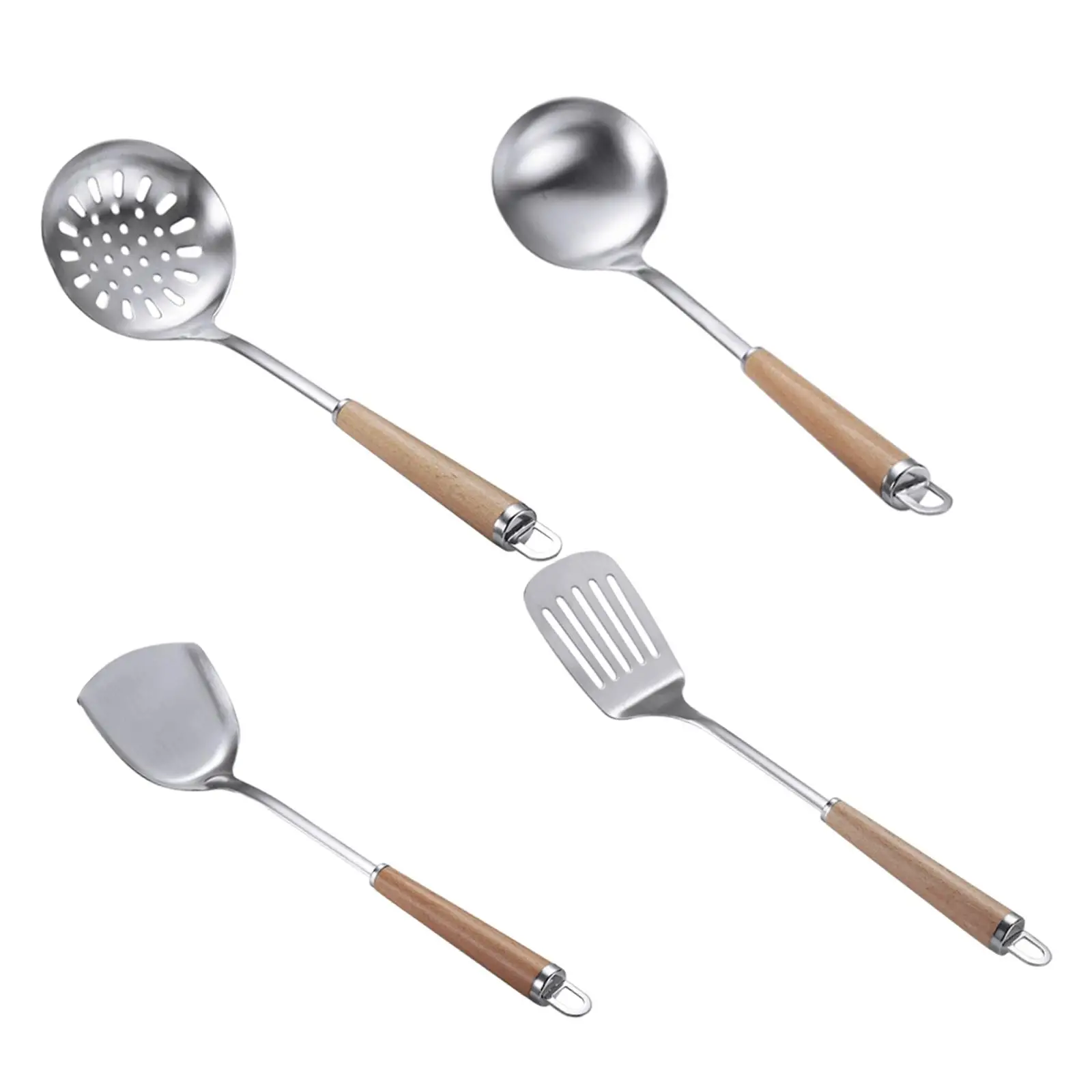 Stainless Steel Cooking Utensils Convenient Multifunctional Practical Cookware for Cooking Kitchen Camping Picnic Restaurant