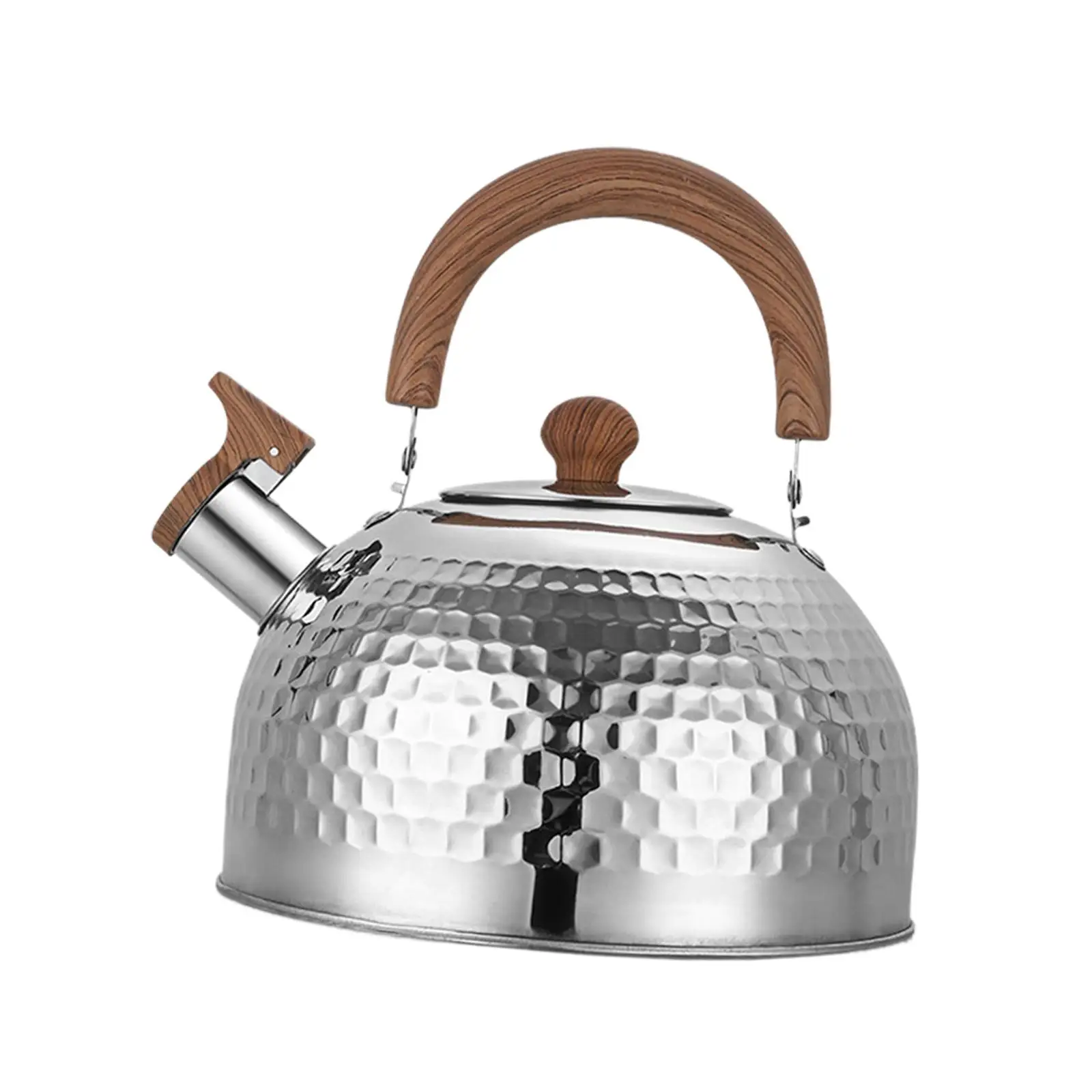 4 L Teapot Whistling Kettle with Ergonomic Handle Food Grade Stainless Steel Tea Pot for Household Travel Hotel Cookers Kitchen