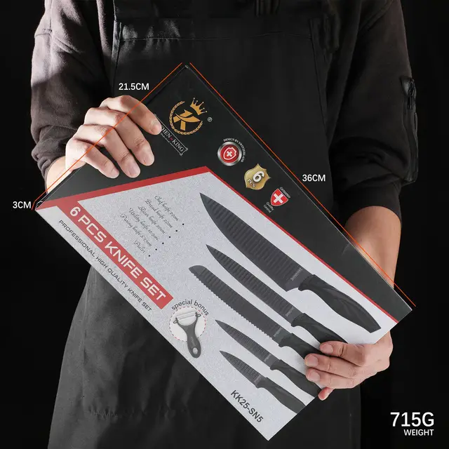 Set Cuchillos 7 Pcs Juegos Cuchillos Cuchillo Asado Cocina – Factorynet