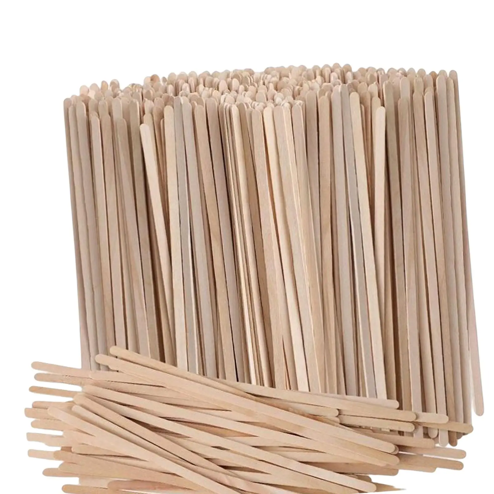 500Pcs Wood Stir Sticks Wooden Beverage Stirrers Drink Stirrers for Cocktail