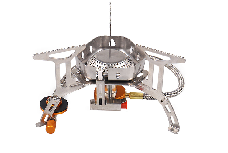 Description Picture 2 of itemOutdoor Camping Stoves Stainless Steel Stove Head Split Air Proof Stove Portable Picnic Pot Accessories