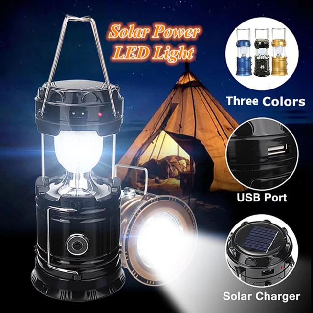 XRTECNA Solar Camping Lantern Large Capacity DC Rechargeable