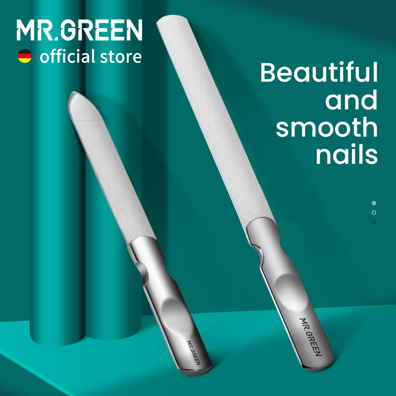 Best of MR.GREEN Double Sided Nail Files Stainless Steel Manicure Pedicure Grooming For Professional Finger Toe Nail Care Tools Reviews & Tips