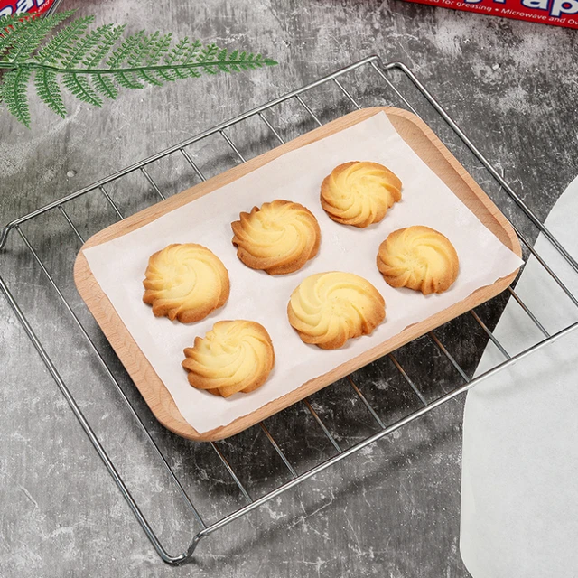 Thick 500 pcs natural NonStick Cookie Parchment Paper Baking Pan Oil butter  paper bakery tools barbecue BBQ paper bakeware mat - AliExpress