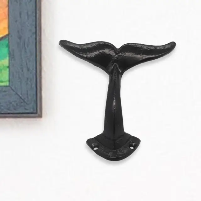 Cast Iron Whale Tail Decorative Wall Hook With Mounting Screws  (18X7x5cm/7X2.75X1.96Inch) - AliExpress