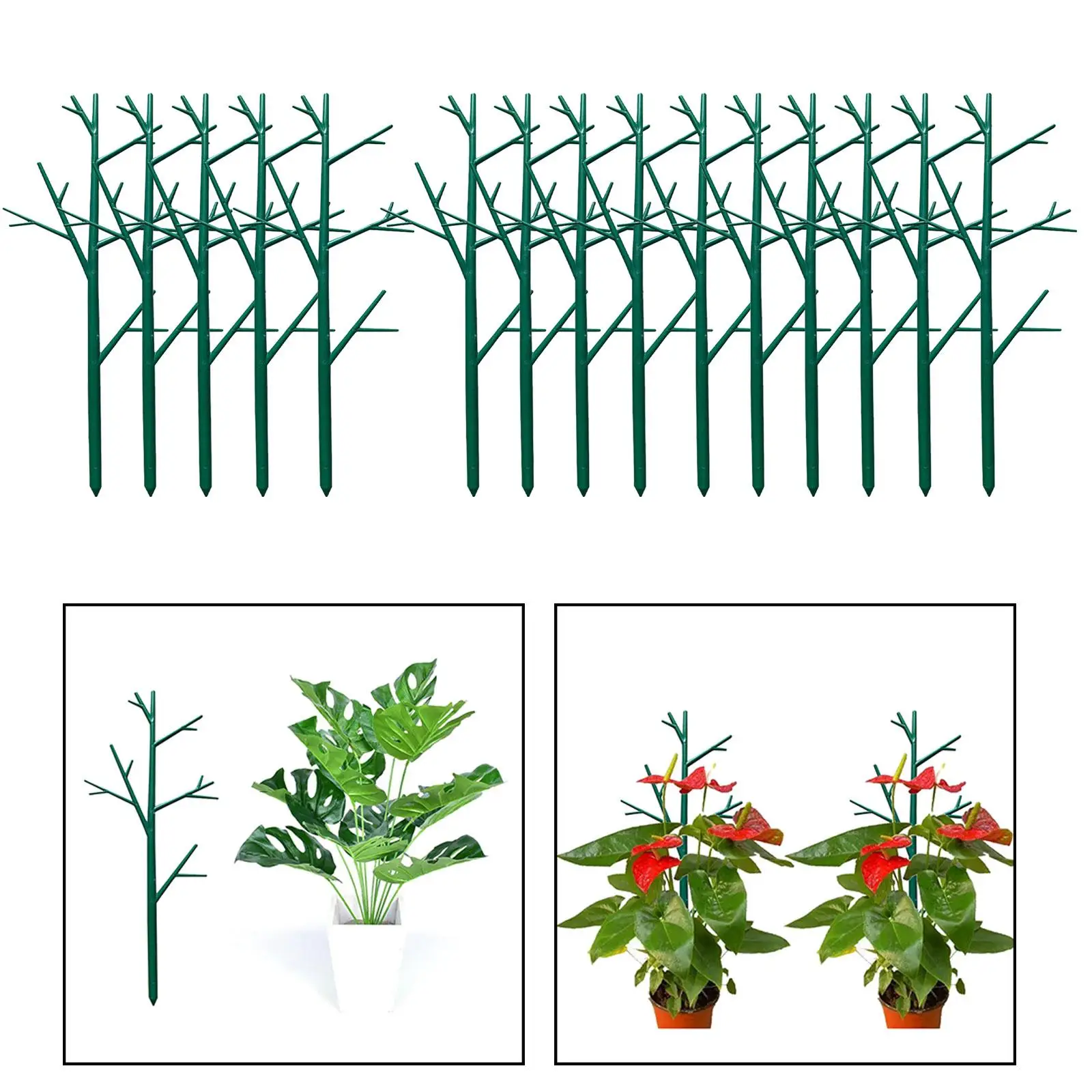Garden Trellis 15.16`` Height Stand Portable Stake Multipurpose Plant Vine Support for Yard Vegetables Balcony Flowerpot