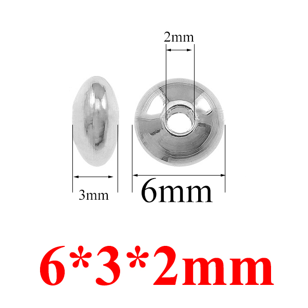 50 teile/los Edelstahl Spacer Perlen Metall Perlen Für Schmuck Machen DIY Punk Schmuck Zubehör Für Bracele, Der Lieferungen – Detail 10