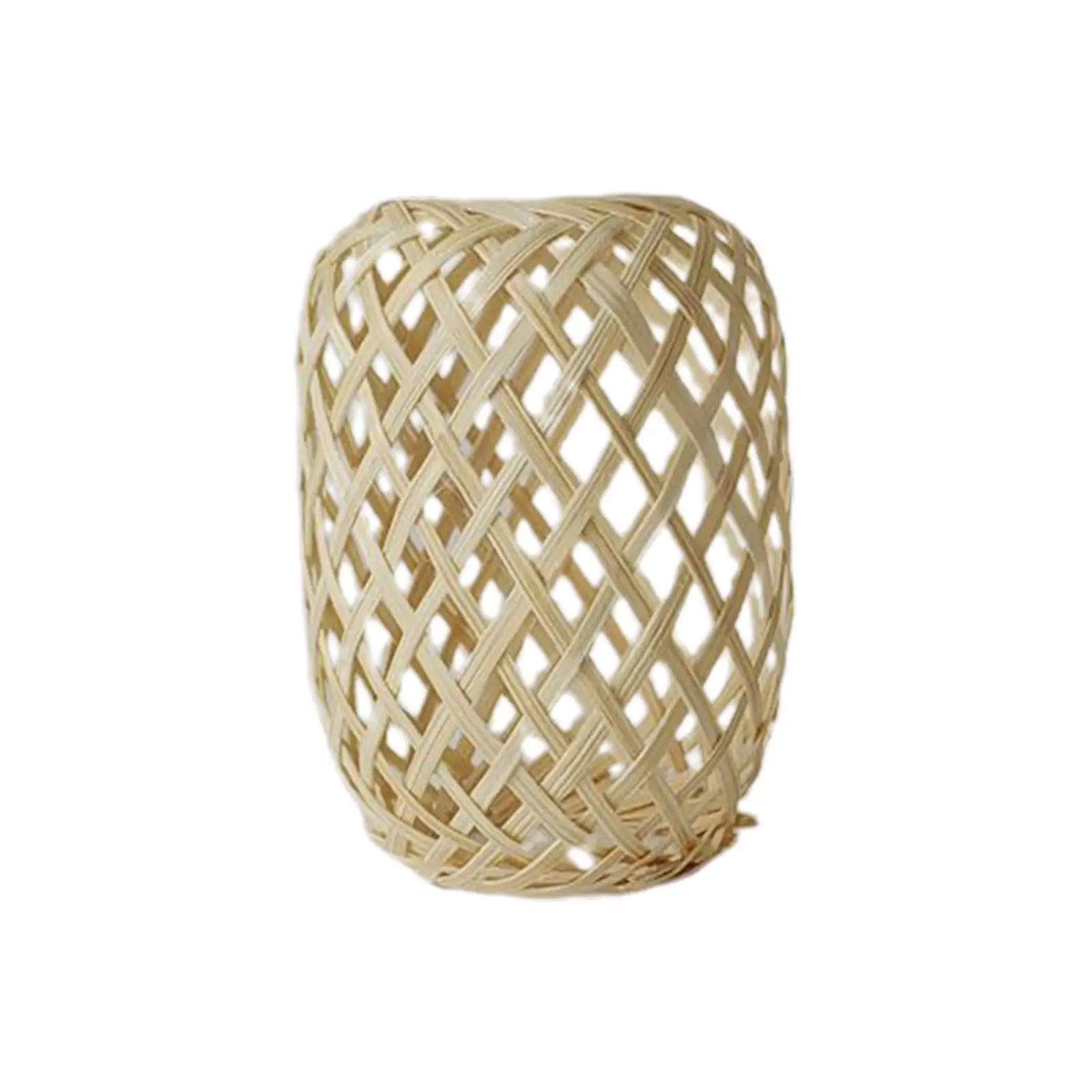 Retro Style Lantern Handwoven Bamboo Lamp Shade for Kitchen Bedroom
