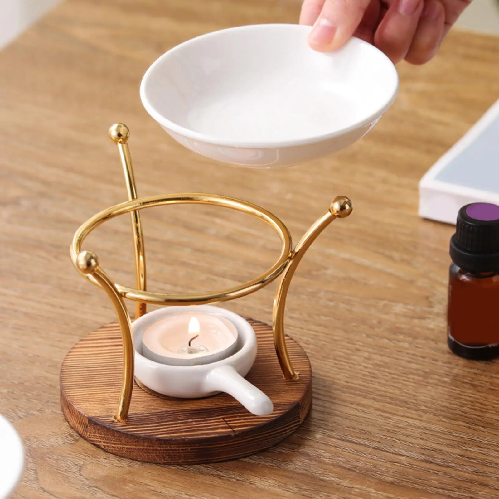 Essential Oil Burner Wax Melt Fragrance Decoration Tealight Candle Holder