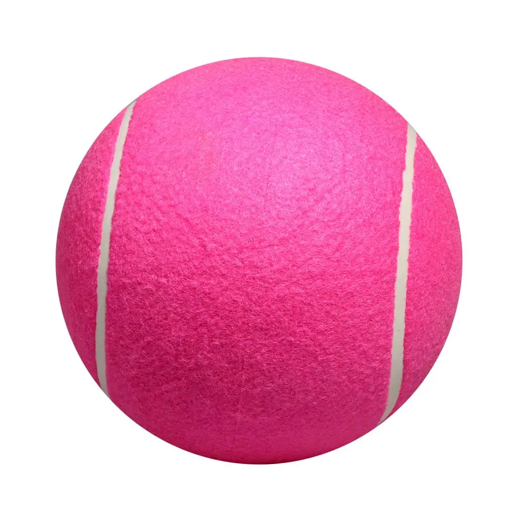 8` Inflatable Big Tennis Ball Toy for Children Adult Pet Dog Puppy Cat, Pink