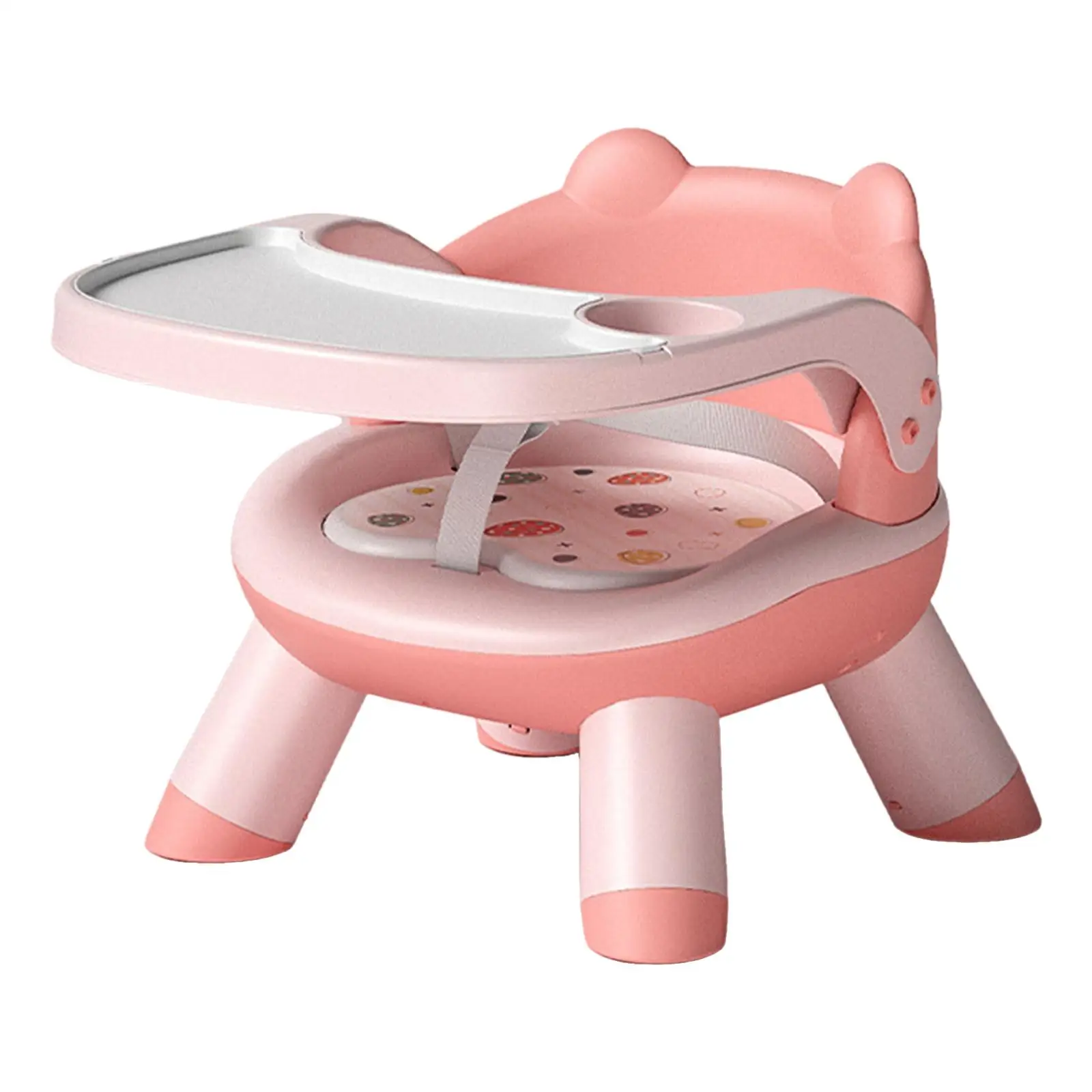 Baby Dining Chair with Removable Tray for 0~12 Years Old, Travel Dining Table,