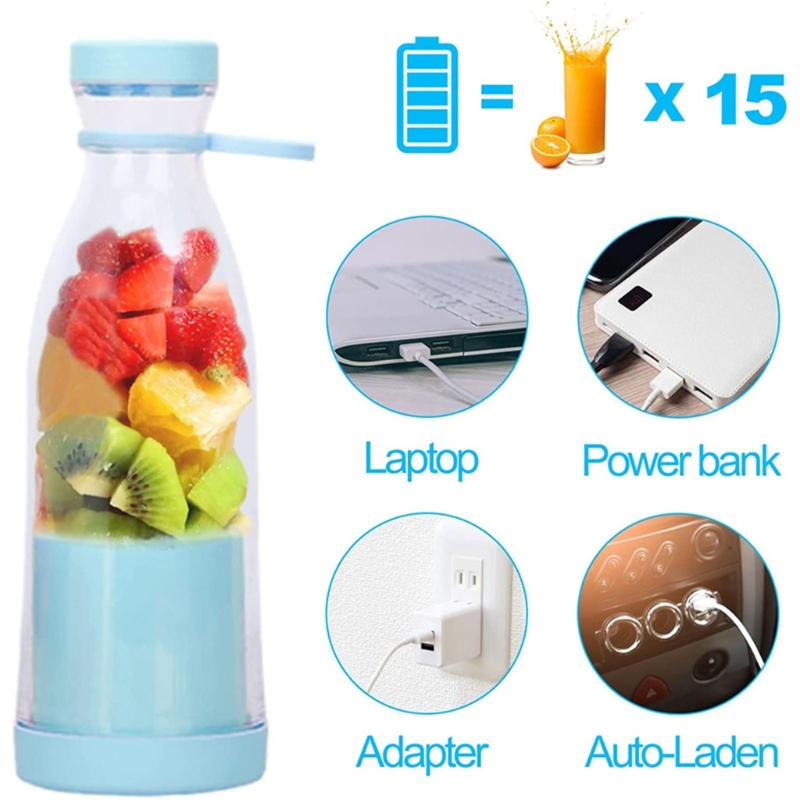 Title 4, USB Charging 6 Electric Juicer Mini Portable Bl...