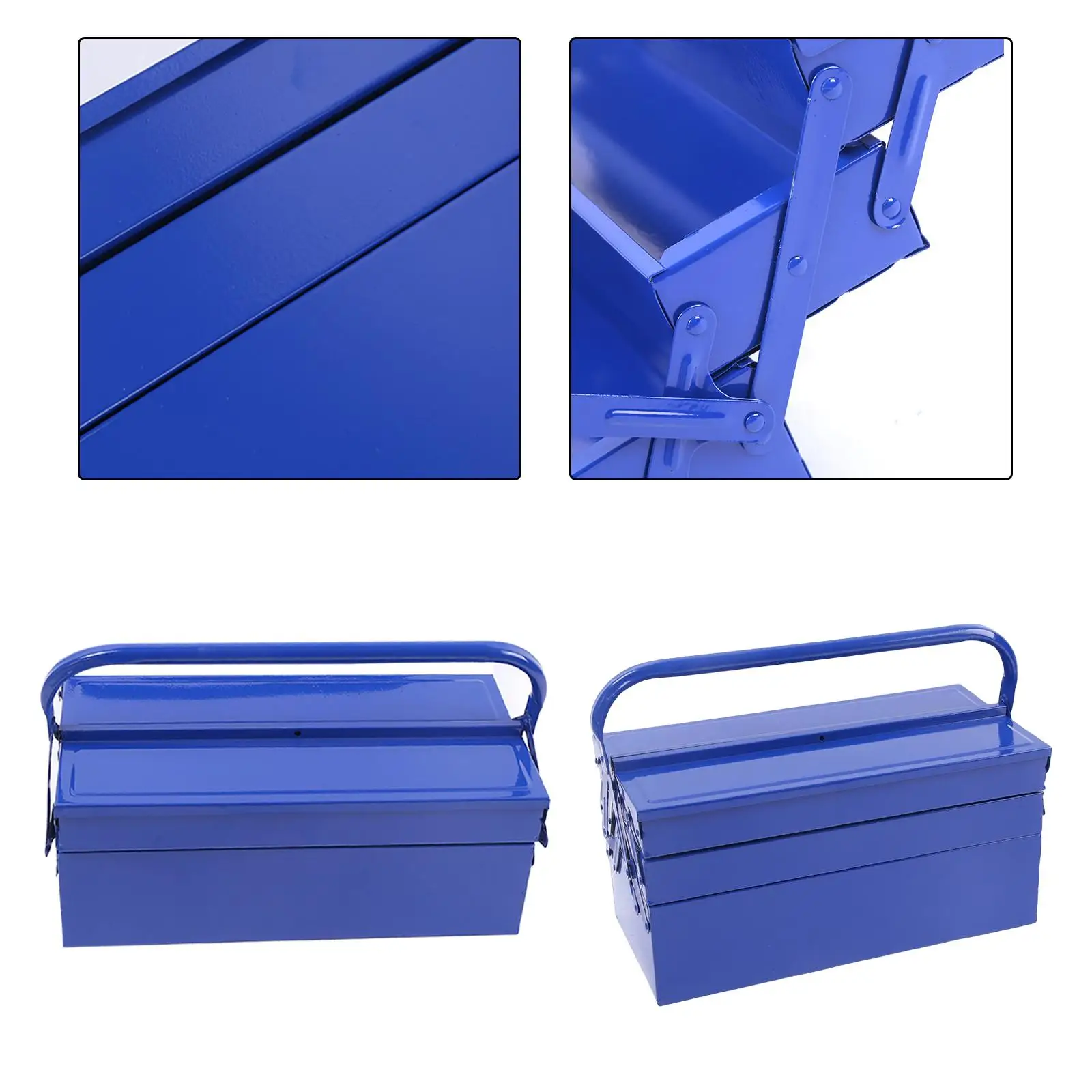Toolbox Storage Box Iron Emergency Repairs Chest Electrician Repairs Box Dividers for Car Household Mechanical Repairs