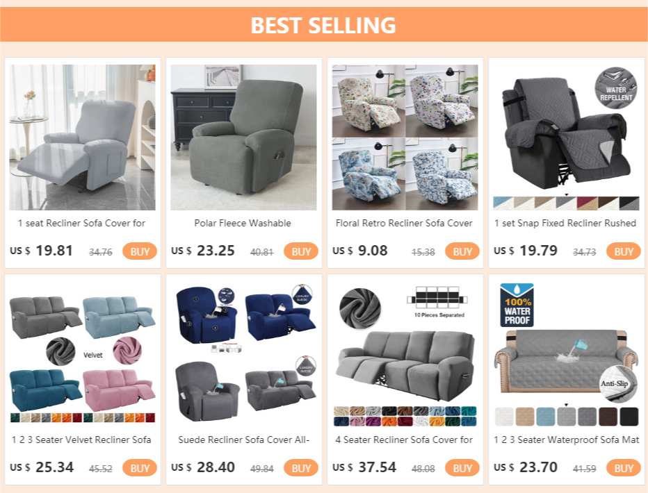 reclining sofa covers for sale