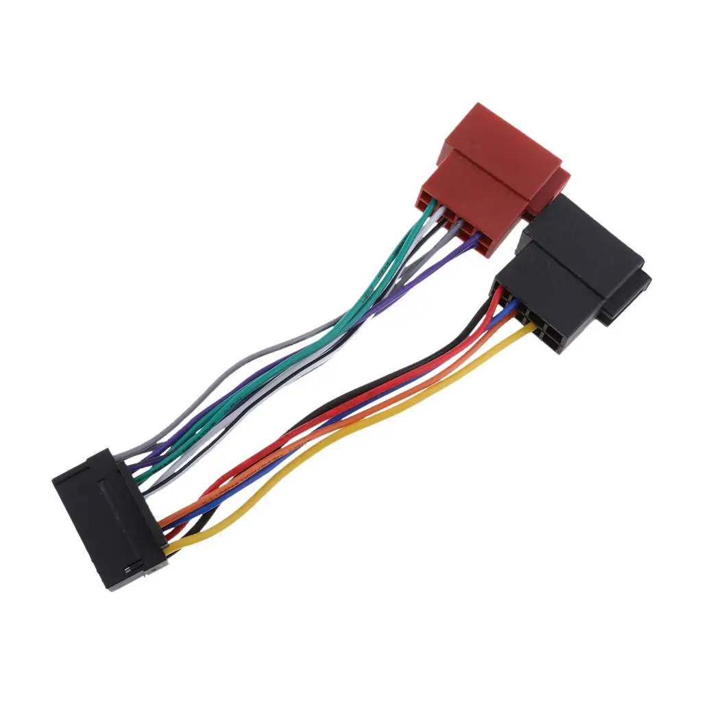 16-pin Stereo Radio ISO   Wire Harness Connector Cable for JVC