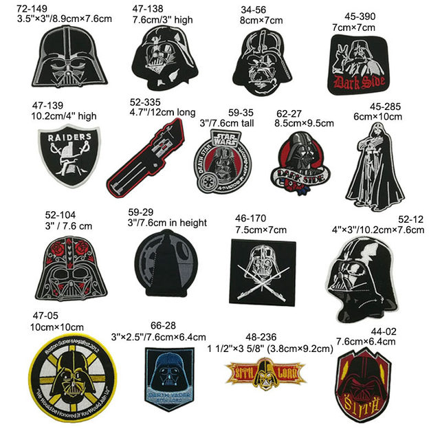 Star Wars Official Darth Vader Helmet Iron On Patch (Alt) – Patch Collection