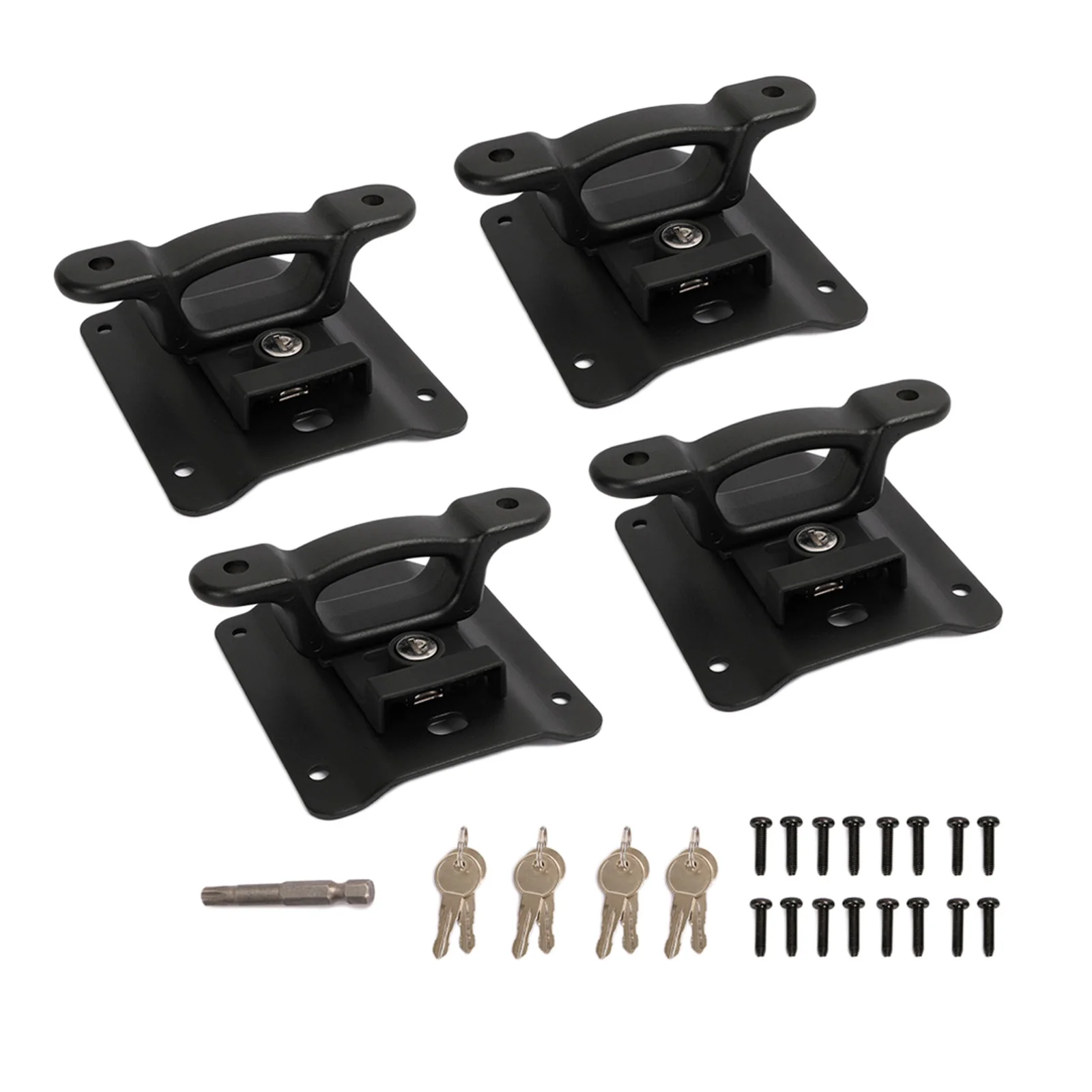 4pcs Bed Tie Down Anchors with Plates for 2015-2021 FL3Z99000A64B