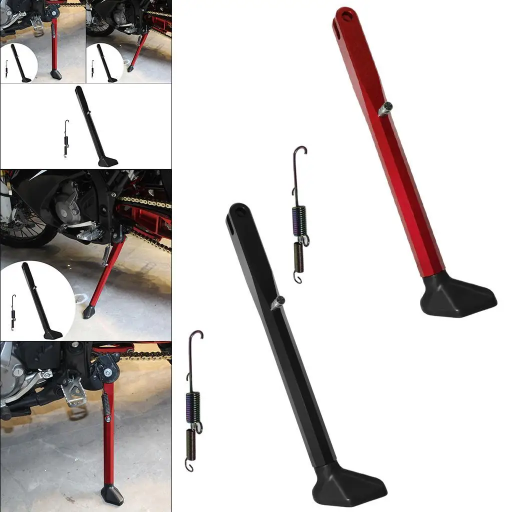 Motorcycle Kickstand, Longer Style CNC Parking Leg Side Brace Leg Brace, Fit for  Crf250-2027-2021 Motorbike Parking