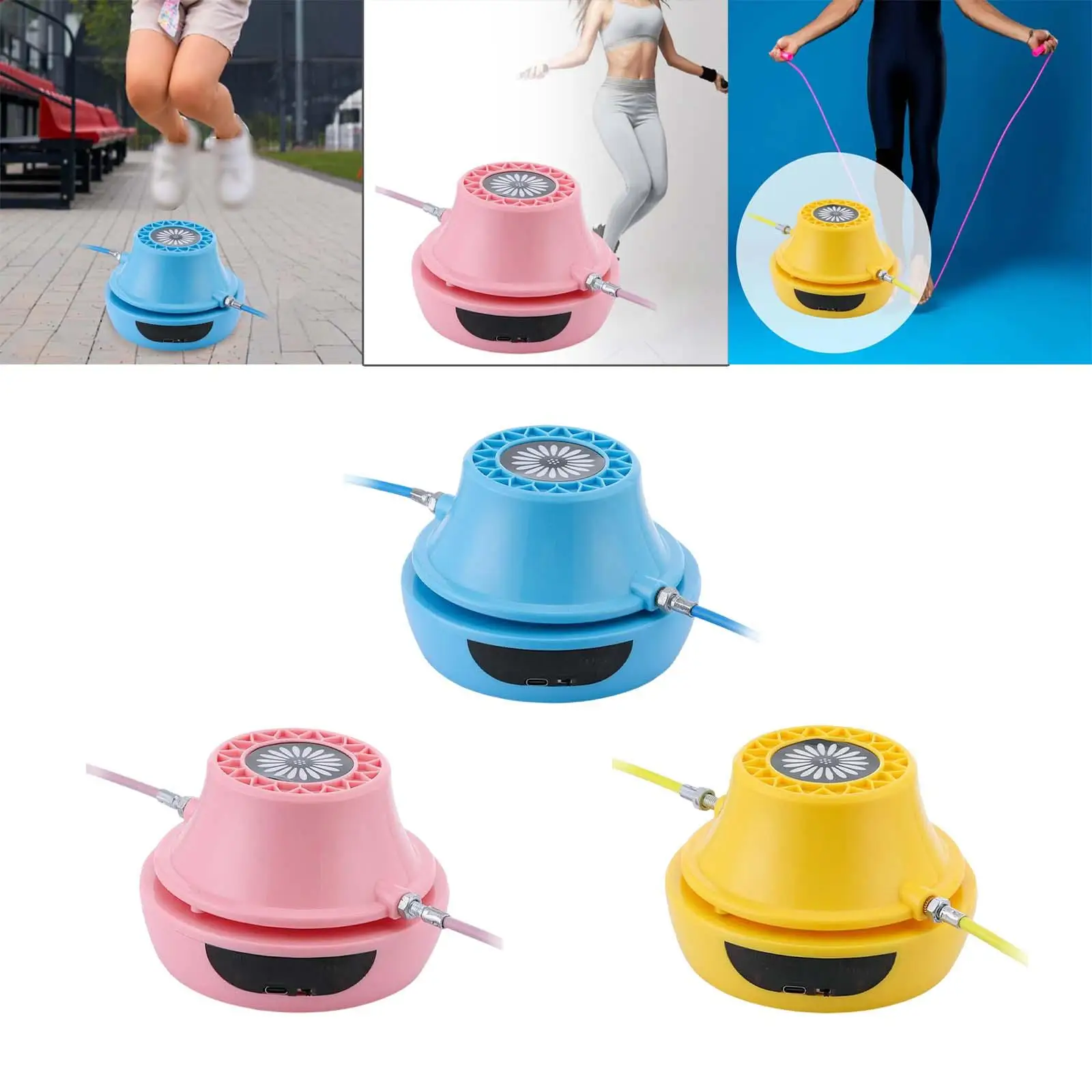 Jump Rope Machine Multiperson Entertainment Interaction with Smart Remote LED Display Workout Rope Skipping Machine Office