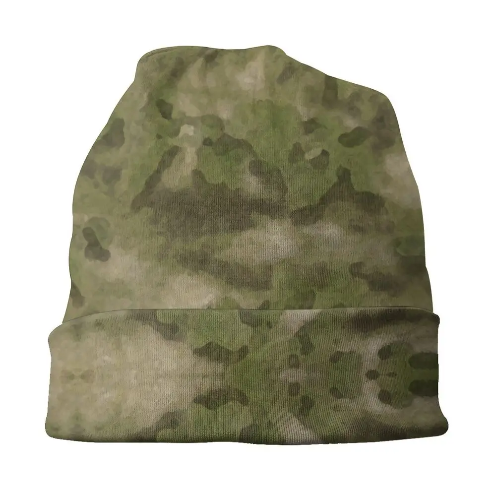 Atacs Fg Camo Camouflage Army Unisex Bonnet Winter Warm Running Hats Double Layer Thin Hat Breathable Caps