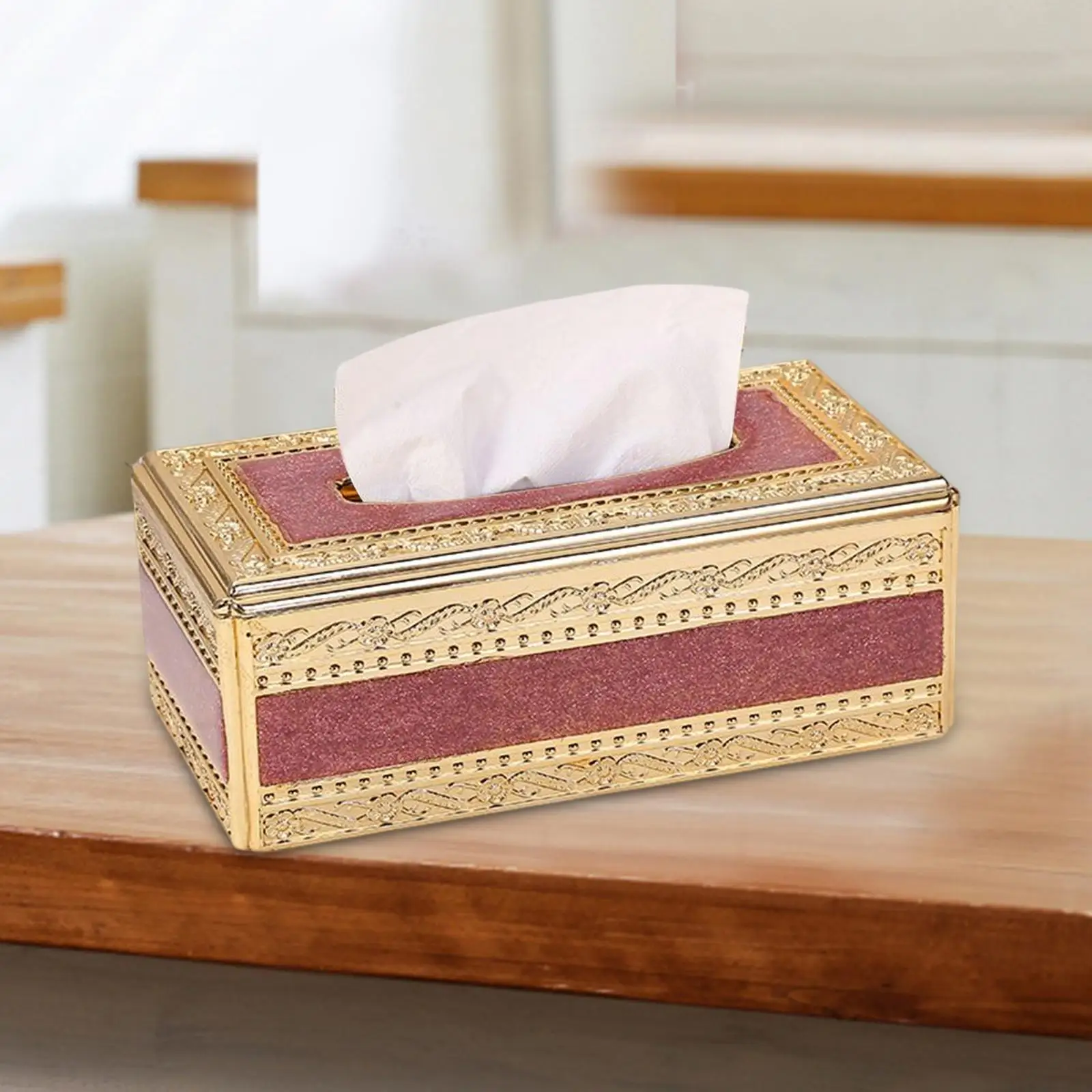 European Style Tissue Box Napkin Paper Holder Case Napkin Storage Box Tissue Holder for Restaurant Living Room Decoration