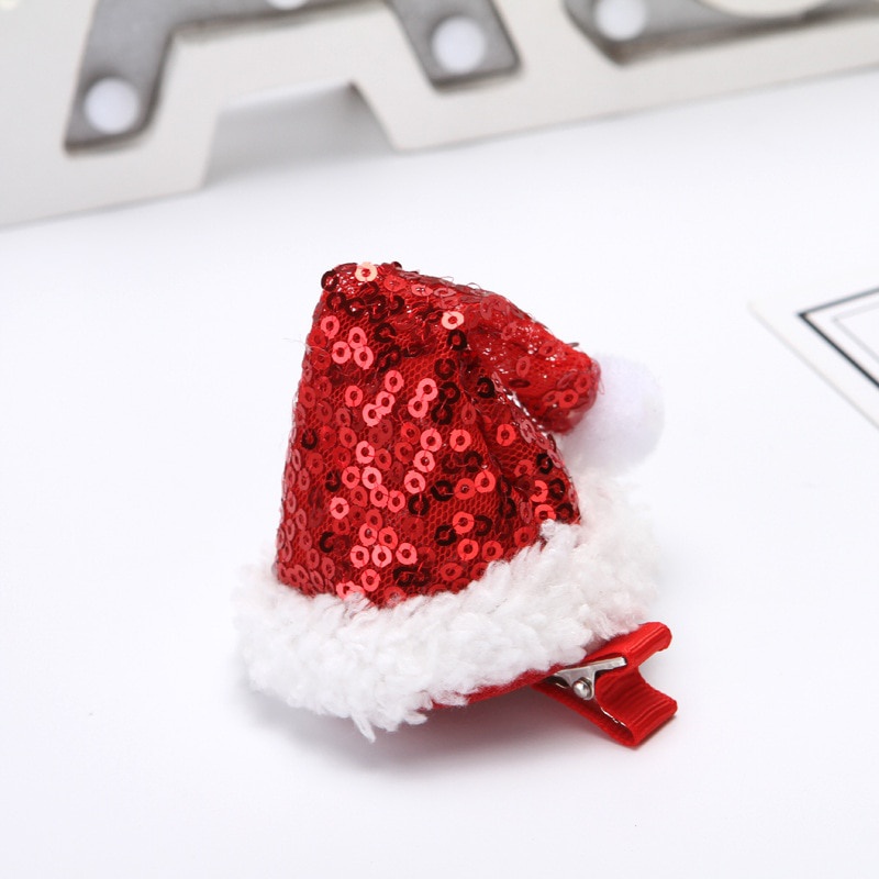 1Pc Weihnachten Erwachsene Kinder Haar Clip Santa Claus Geweih Haarnadel Clip Weihnachten Hut Geschenk Nette Haar Clip Zubehör – Detail 6