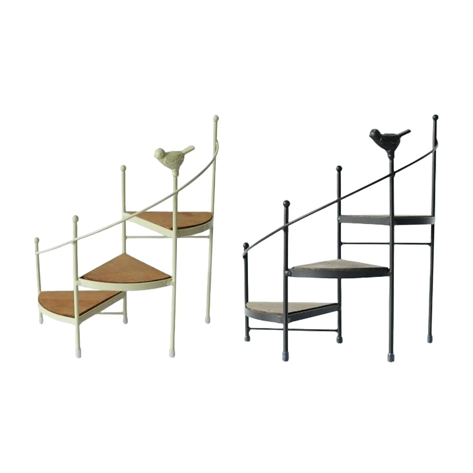 3 Tier Stair Style Metal Plant Stand Multi Tie Metal Modern Decorative Desktop Holder for Indoor Living Room Corner Outdoor