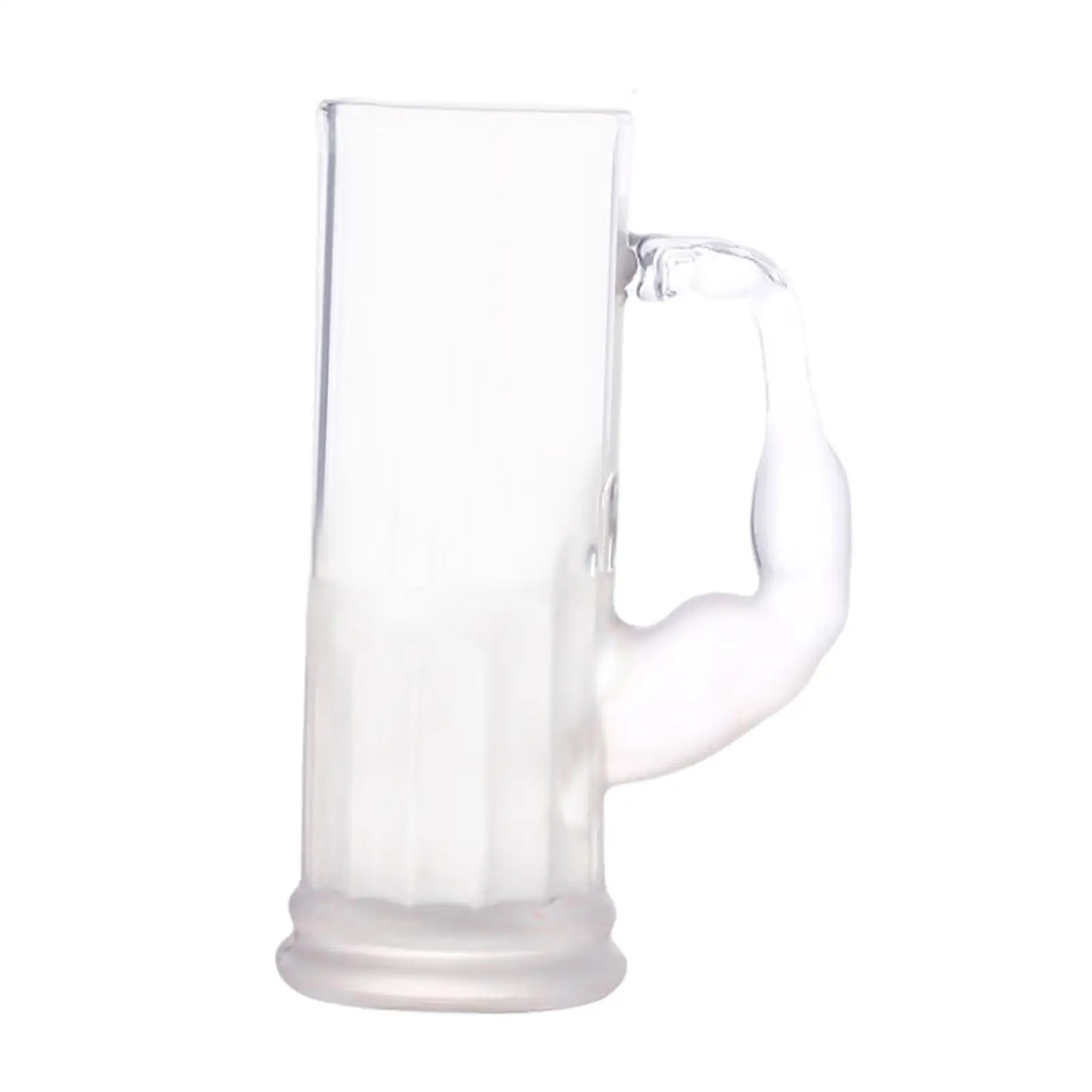 Transparent Beer Mug Glass Drinking Cup Thick Bottom with Handle Barware Reusable Stein 600ml for kitchen Home Tea Beverage