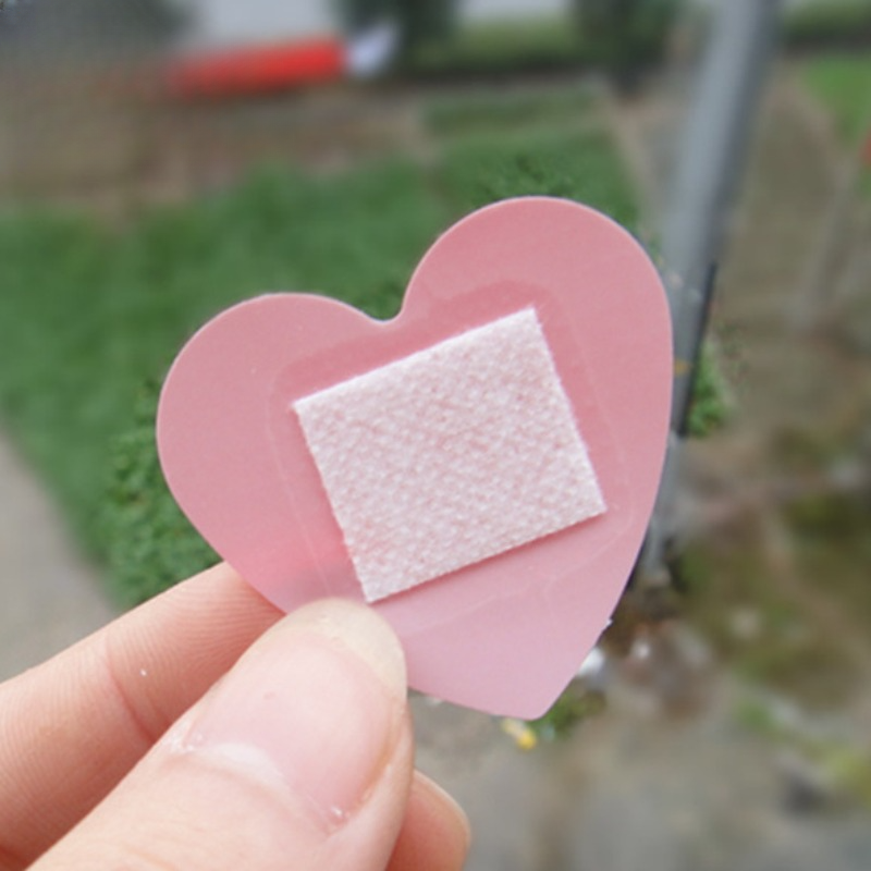 10 teile/los Herzförmige Pflaster Wasserdichte Wunde Dressing Patches Band Erste Hilfe Klebe Verband Vliesstoffe Kleben – Detail 6