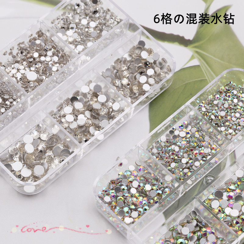 Best of Mixed Size Crystal Nail Art Rhinestone Clear AB Non Hotfix Flatback Gem Diamond 3D Nail Art Decorations DIY Manicure Face Makeup Reviews & Tips - Image 3