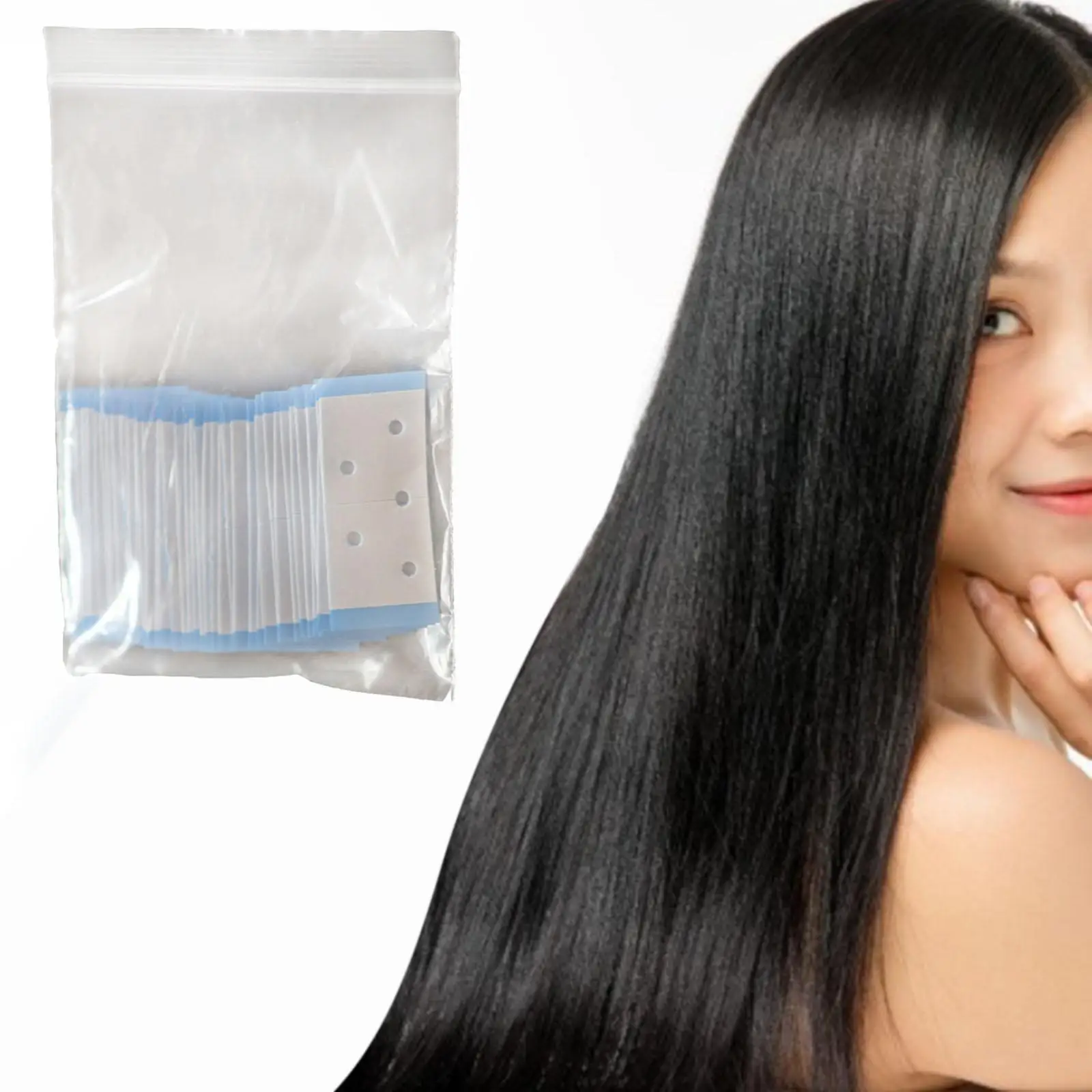 40 Pieces Hair Extension Tape Replacement Double Sided Adhesive Tapes for Home Hair Shop