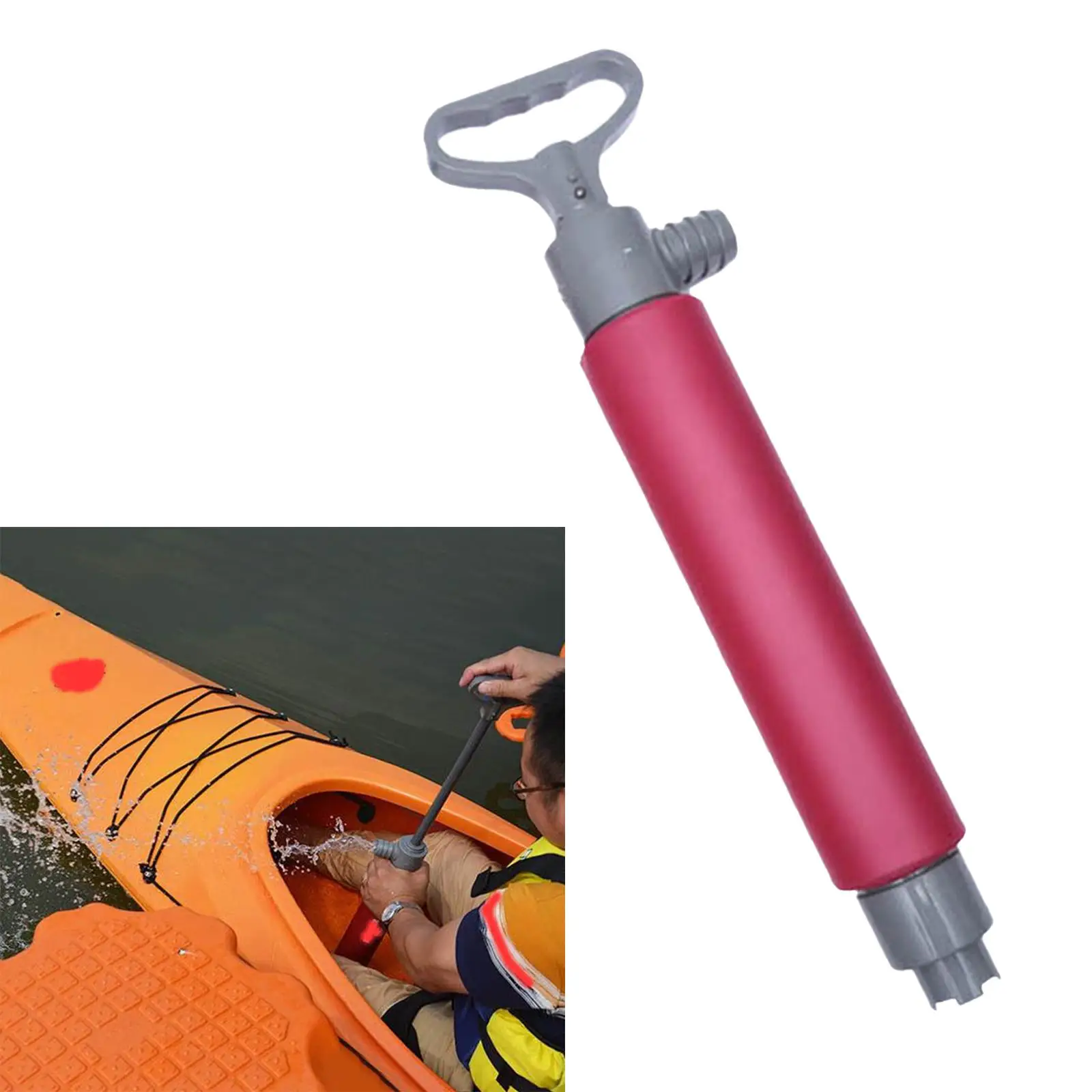 Floating Kayak Hand Pump for Kayakers Boats Survival Emergency Equipment
