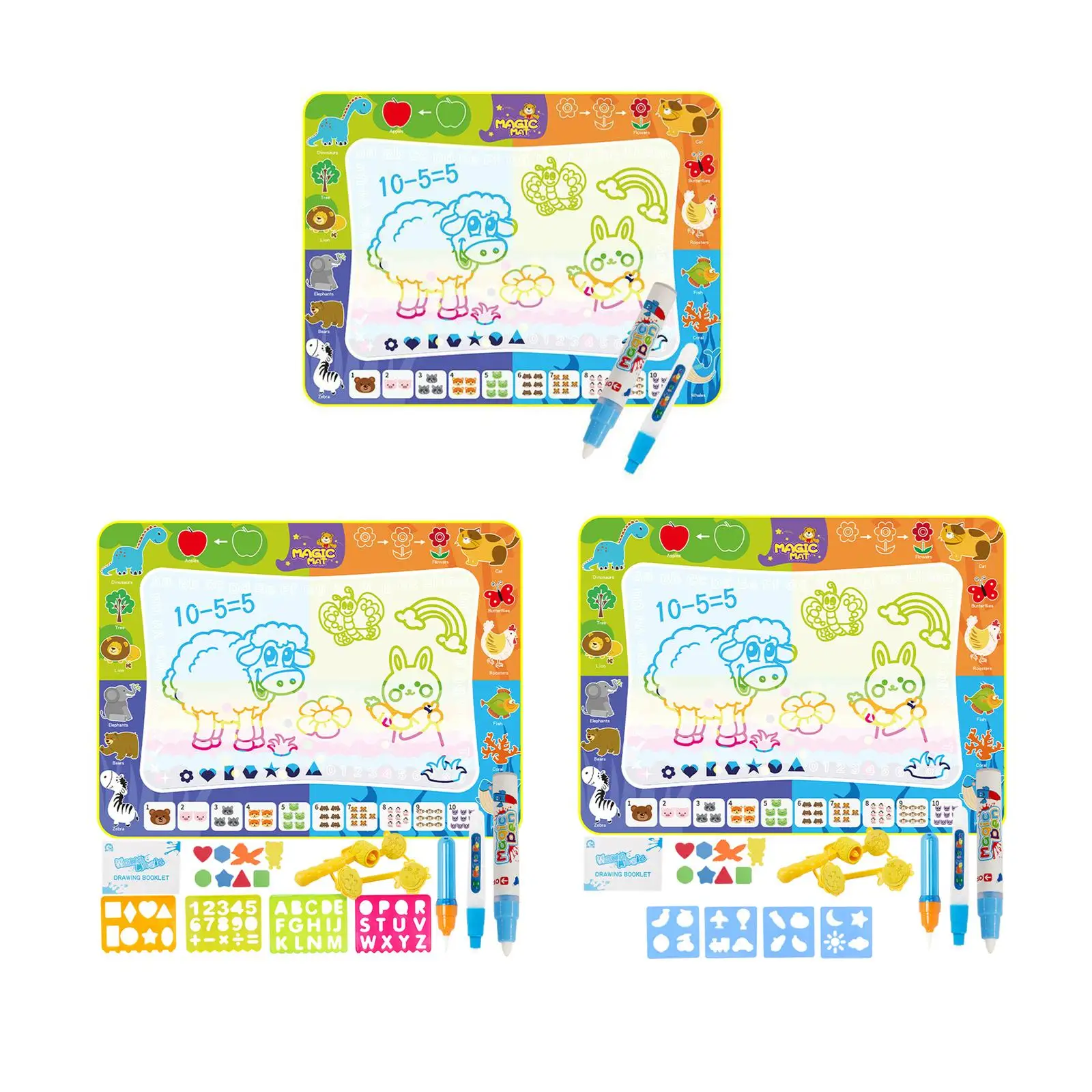 Water Painting Doodle Mat Foldable Water Drawing Mat Coloring Pad for Girls Boys