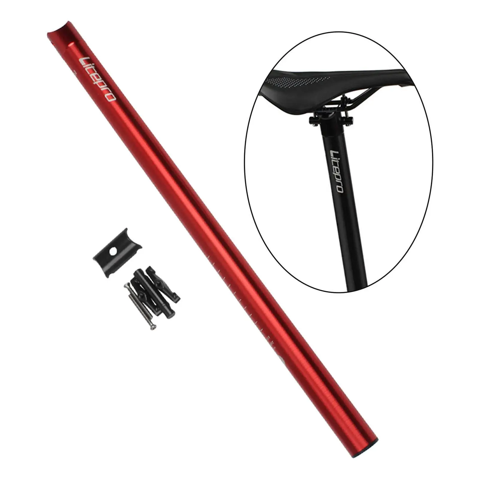 Folding Bike Aluminum Alloy Seat Post Super Light Seat Tube Rod Seatpost 31.8* for Cycling Accessories