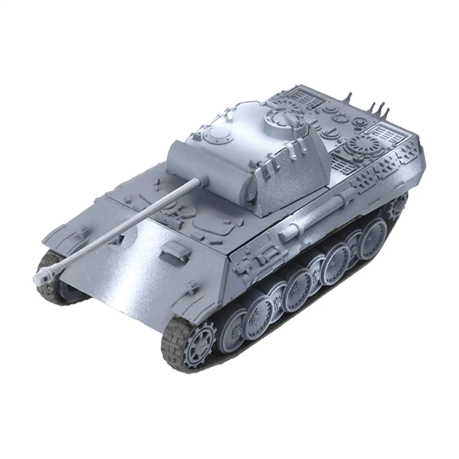 1:72 Scale Tank Model Kits DIY Assemble Table Scene Battle Tank Toy Collectible for Girls Boys Children Birthday Gift