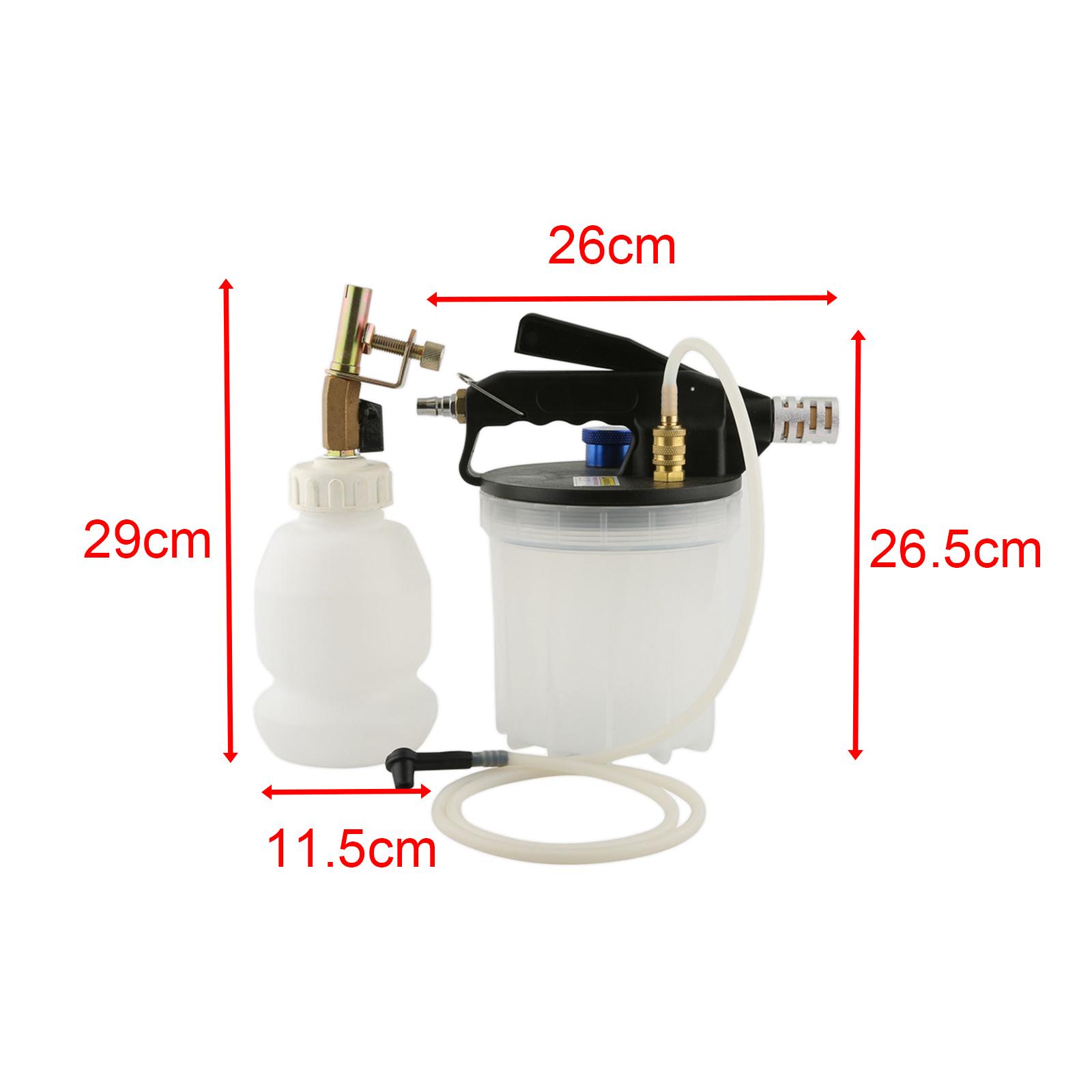 Vacuum Brake Bleeder 1L Refilling Bottle Equipment Kit Pneumatic Evacuator 1/4