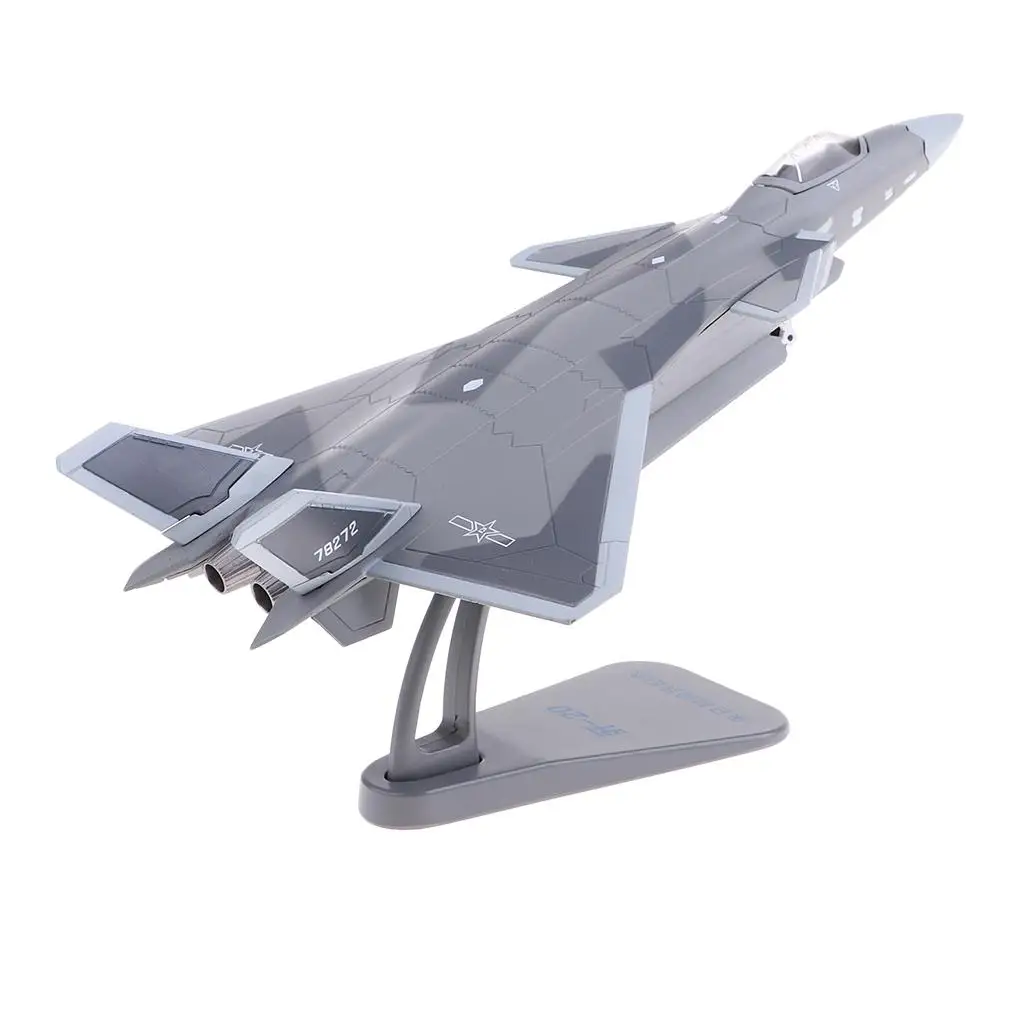 Simulation 1:100 Static Aviation  Model J-20 Fighter Toy Collectable