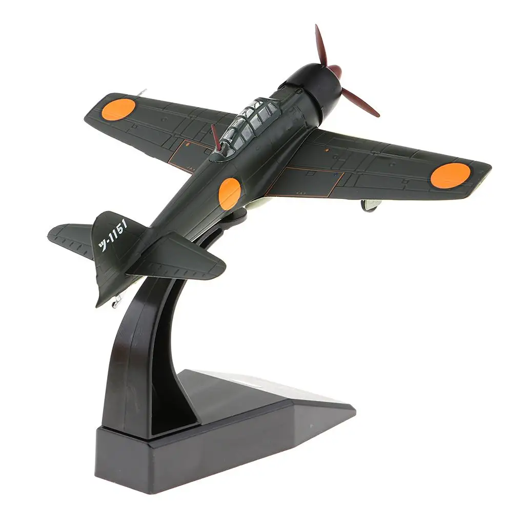 Diecast Airplane 1:72 Mitsubishi A6M3 Zero Fighter Plane Model, Home/ Office/ Coffee Bar/ Showcase Collectable Decor Ornaments