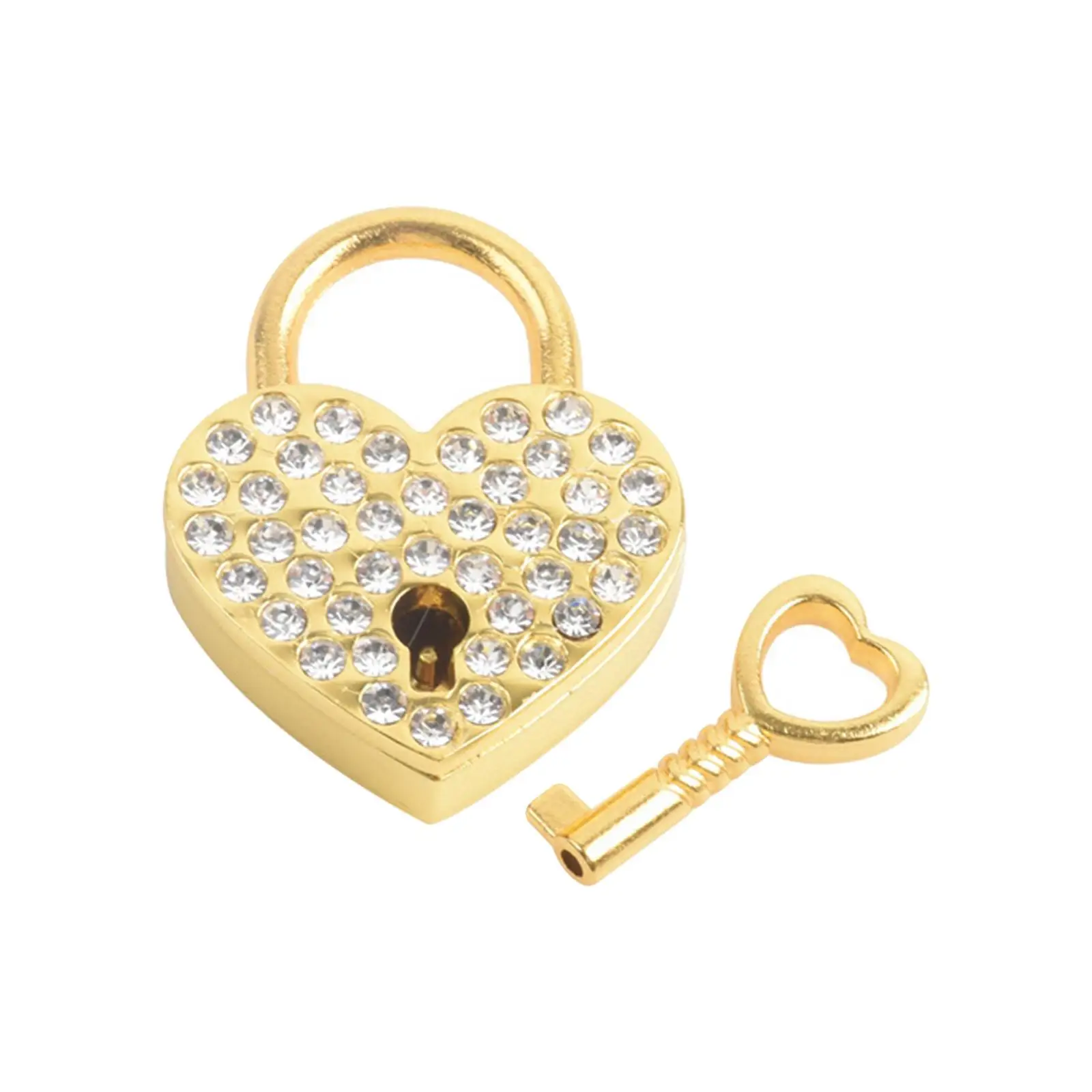 Small Lock Retro with Engraved Padlock for Wedding Security Travel Gym