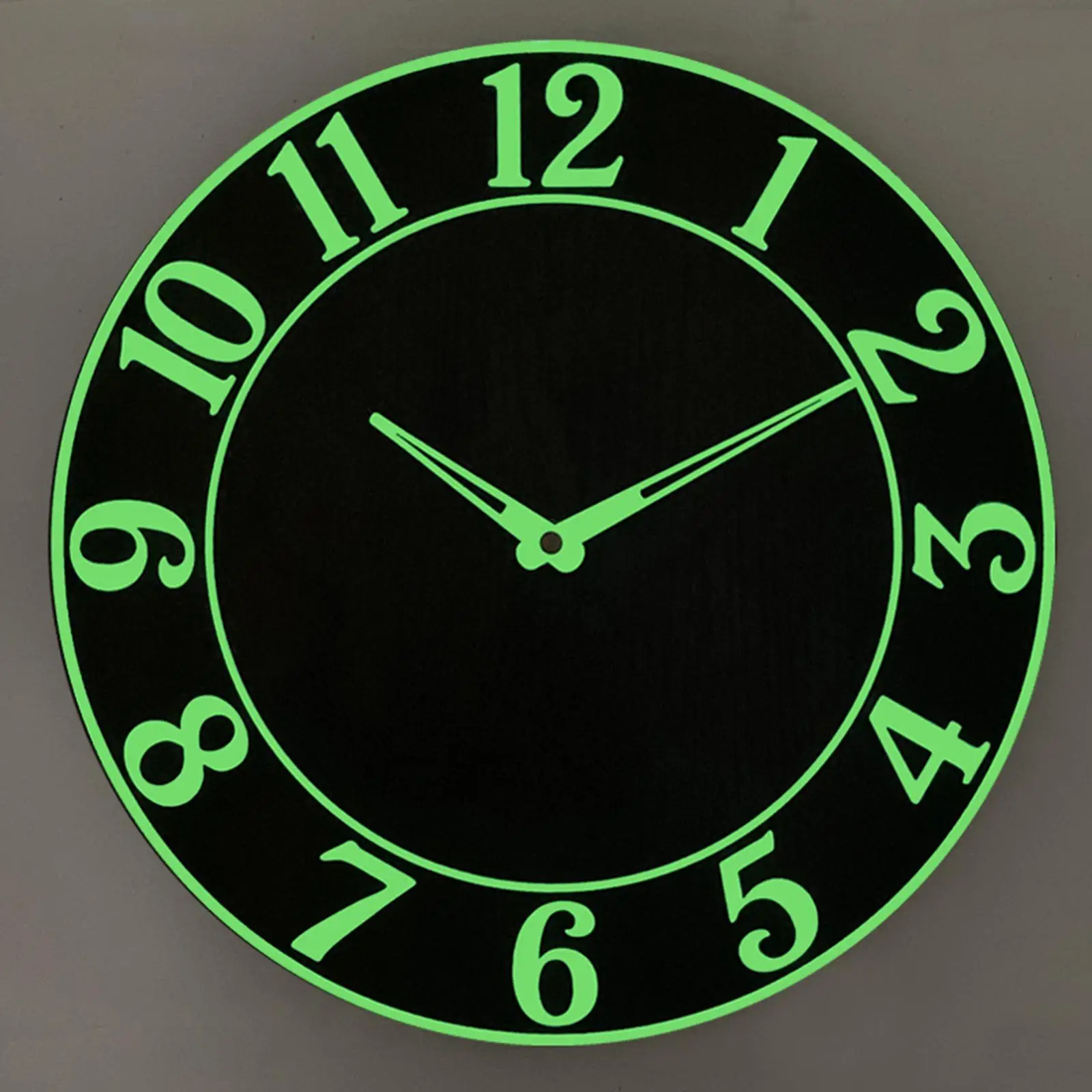 Luminous Wall Clock Non Ticking Round Night Lights Decorative Creative Wooden Clock for Hotel Bedroom Living Room Gift Kitchen