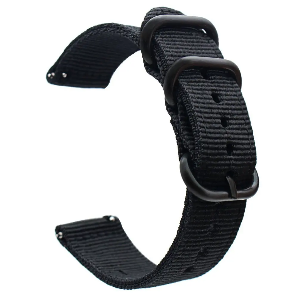 18mm 20mm 22mm 24mm Nylon Fabric Watch Bands Sport Strap For Samsung Galaxy Watch 3 Band Bands Amazfit GTR GTS Huawei GT2