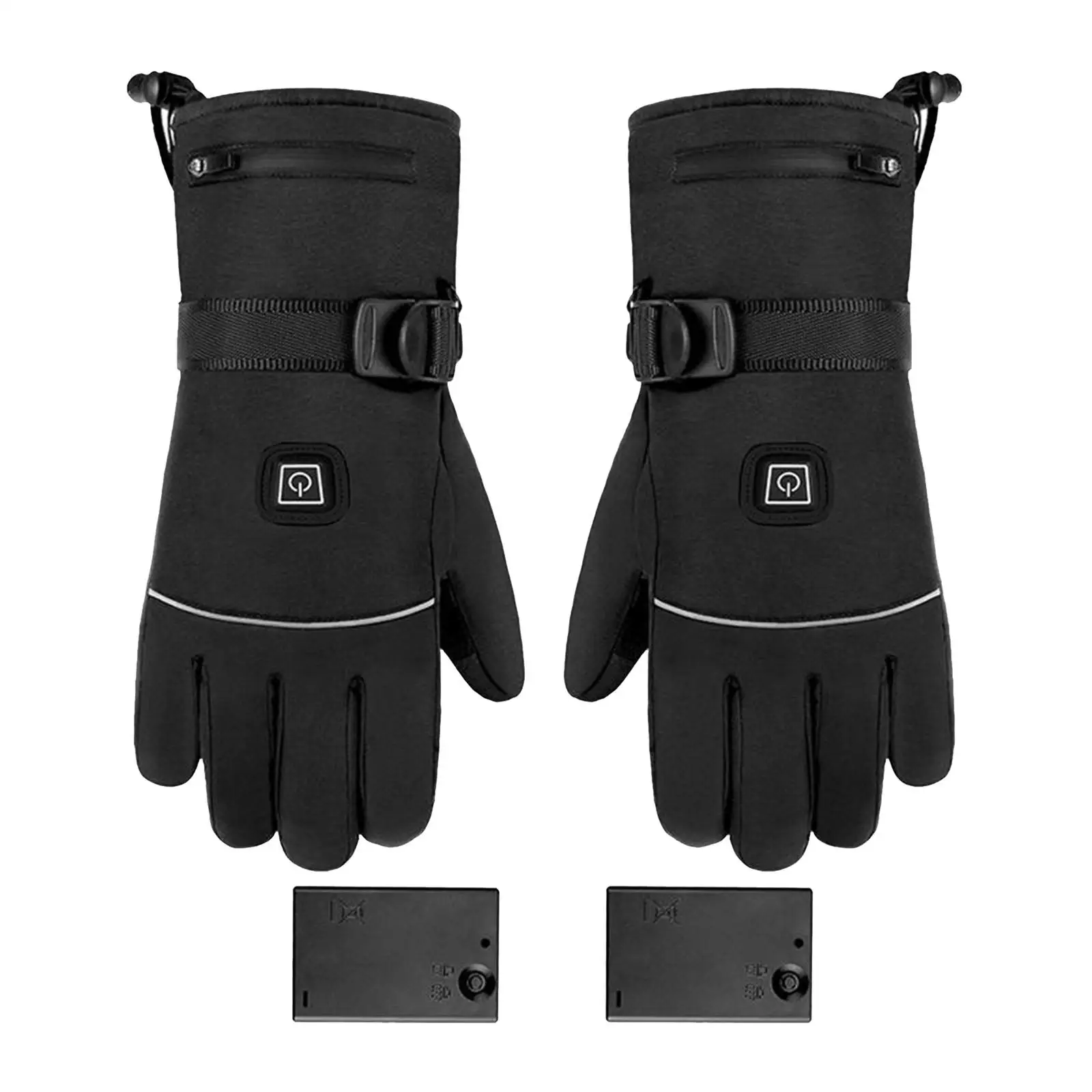 Motorcycle Breathable Warm Electric Heated Gloves Touchscreen Waterproof Thermal Heat Gloves Skiing