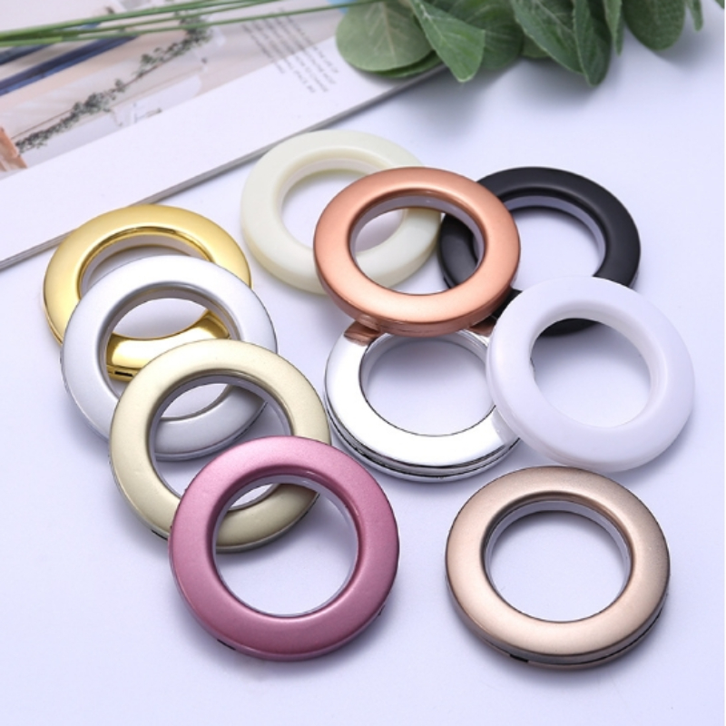 Description Picture 4 of item20/40/75PCS Curtain Grommets High Quality Home Decoration Curtain Accessories Roman Rod Silencer Ring  home accessories