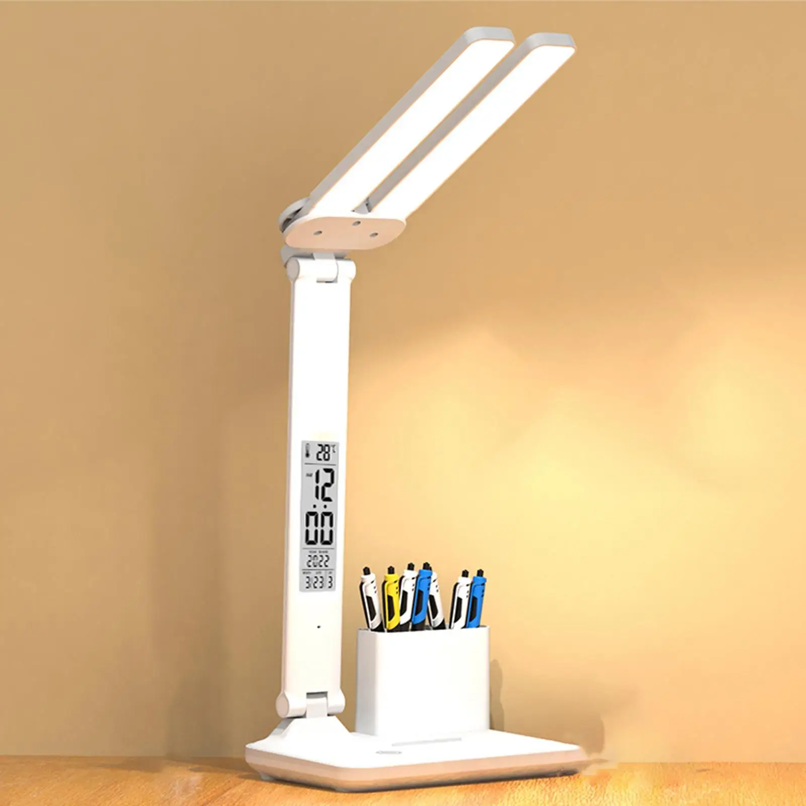 Table Lamp 3 Color Modes Kids Bedroom Desk Light Adjustable LED Desk Lamp
