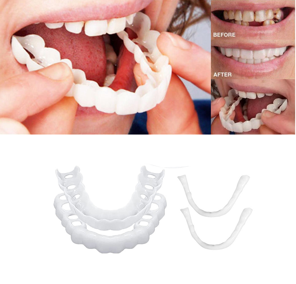 Best of Latest Snap On Smile Dental Upper Lower Fake Teeth Cover Perfect Bright Veneers Comfort Fit Flex Dentures Braces Whitening Reviews & Tips