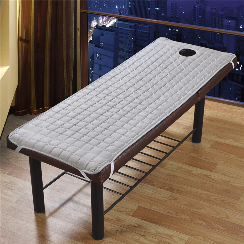 Sanitary & Non-slip SPA Massage Table Sheet Cover, with Stay Corner Band & Face Breath Hole, Beauty Cosmetic Cure Bed Covers