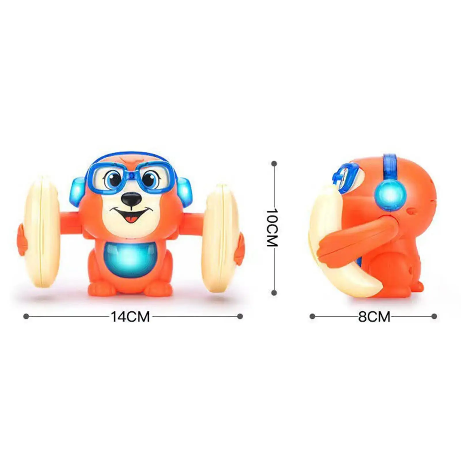 Monkey Musical Toys Walk Interactive Toy Monkey Crawling Baby Toy  Orange
